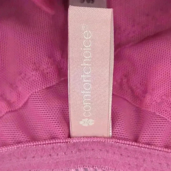 Comfort choice Size 50G Pink Wireless Front Snap Closure Bra - Picture 4 of 9
